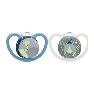 NUK Schnuller Space NIGHT 6-18m BOX