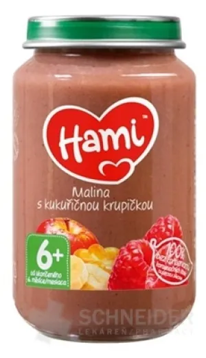 Hami-Fruchtbeilage Himbeere mit Maismehl