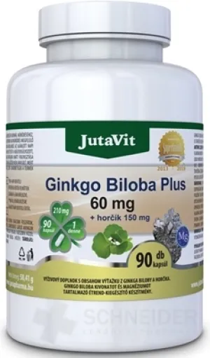 JutaVit Ginkgo Biloba Plus 60 mg + Magnesium 150 mg