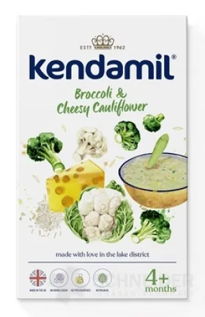 KENDAMIL Feiner Brei Brokkoli, Blumenkohl, mit Käse