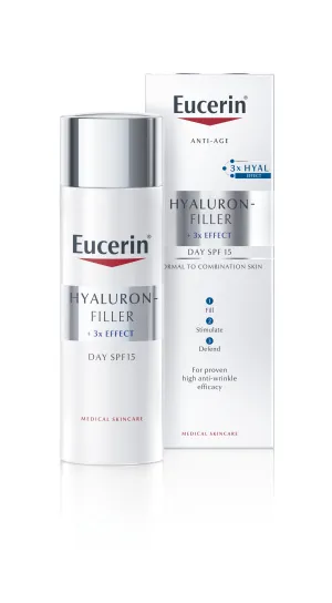 Eucerin Hyaluron-Filler intensiv auffüllende Tagescreme gegen Falten für normale bis Mischhaut 50 ml