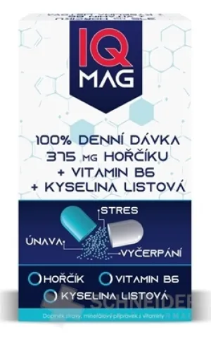 IQ MAG MAGNESIUM 375 mg+Vitamin B6+Folsäure