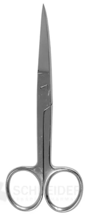 CHIRURGISCHE SCHERE GEBOGEN, SPITZ 14 cm