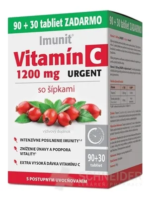 Imunit Vitamin C 1200 mg DRINGEND mit Pfeilen