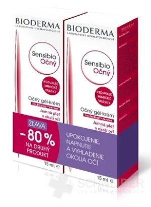 BIODERMA Sensibio Eye Gel-Creme (1+1)