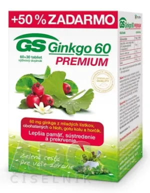 GS Ginkgo Premium 60, Tab. 60+30