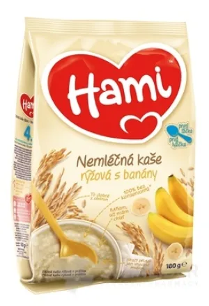 Hami-Reisbrei ohne Milchprodukte mit Bananen