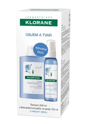 Klorane Shampoo mit Flachsfasern 100 ml + Leave-in-Pflege mit Flachsfasern 125 ml
