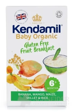 KENDAMIL Bio, BIO Glutenfrei. Brei-Obst-Frühstück
