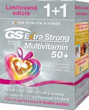 GS Extra Strong Multivitamin 50+ Tabl. 60+60 Geschenk 2017 CR/SK