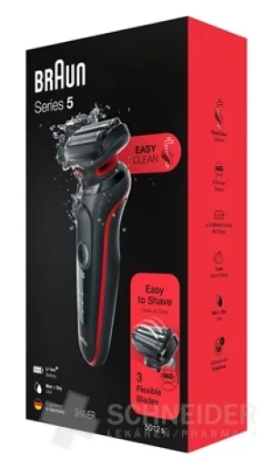 BRAUN Serie 5 51-R1000s Rot