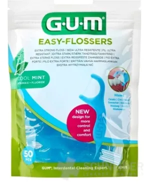 GUM Easy FLOSSERS kühles Mint