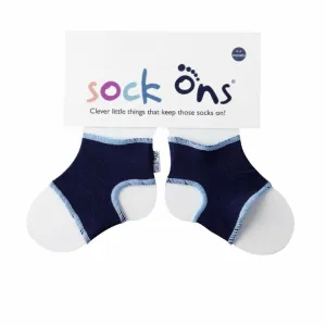 Sock Ons Überzüge für Kindersocken, Marineblau – Größe 0–6 Monate