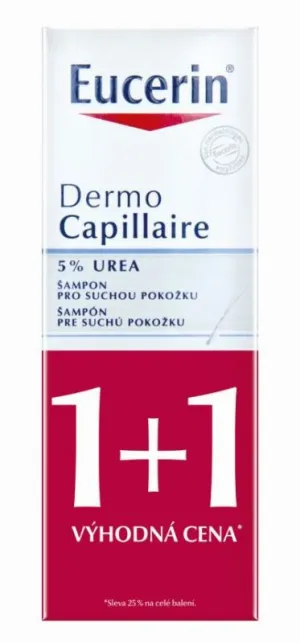 Eucerin Dermocapillaire Haarshampoo 5 % Urea für trockene Haut 2x250 ml
