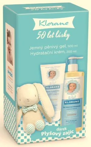 Klorane Bebe Sanft schäumendes Gel 500 ml + Feuchtigkeitscreme 200 ml