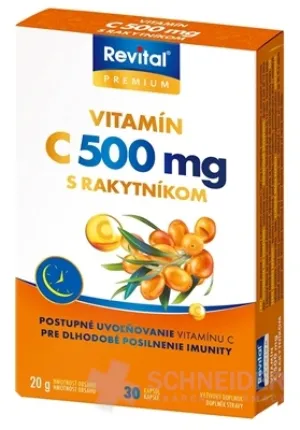 Revital PREMIUM VITAMIN C 500 mg MIT BUCK-HOOK