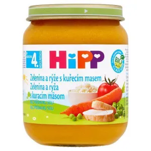 HiPP Beilage Gemüsesoße mit Reis und Hähnchen