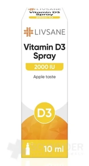 LIVSANE Vitamin D3, 2000 IE