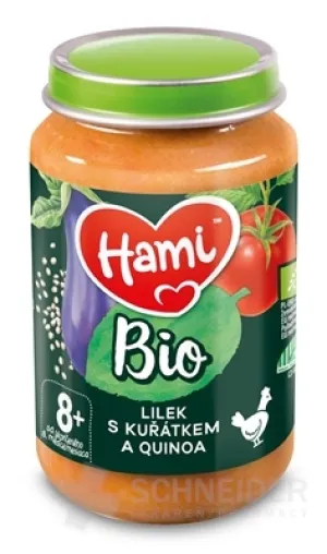 Hami-Beilage BIO Aubergine mit Hähnchen und Quinoa