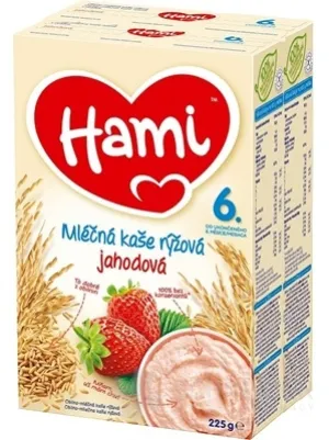 Hami-Milchbrei mit Reis und Erdbeere