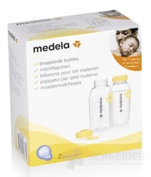 MEDELA Set mit 2 Flaschen (250 ml) zur Milchaufbewahrung