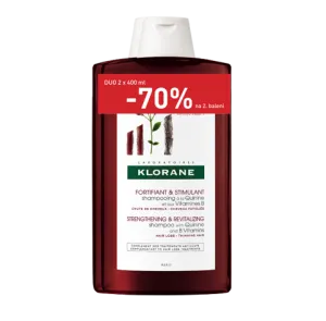 Klorane stärkendes Shampoo mit Chinin 2x400ml