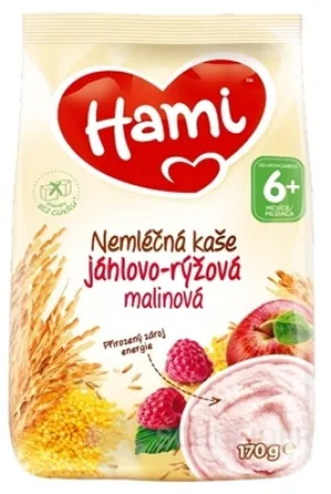 Hami Hirse-Reis-Himbeerbrei ohne Milchprodukte