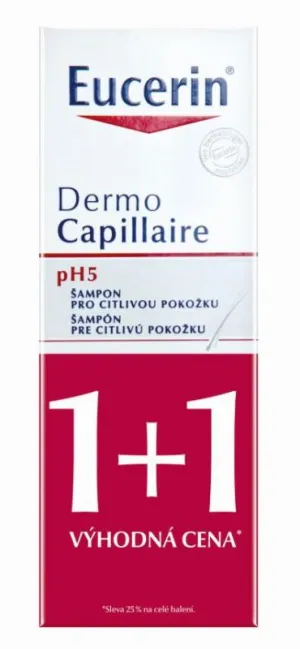 Eucerin Dermocapillaire pH5 Haarshampoo für empfindliche Haut 2x250ml