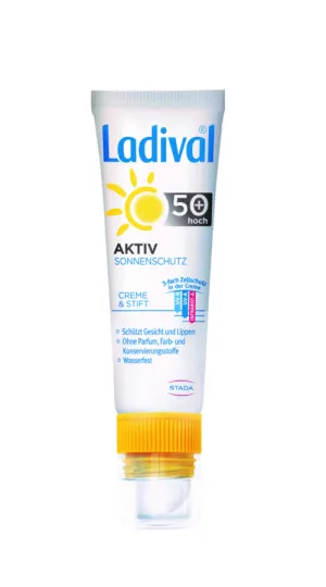 Ladival AKTIV für Gesicht und Lippen SPF50+ (2in1)