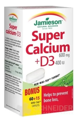 JAMIESON SUPER CALCIUM MIT VITAMIN D3 600 mg/400 IE