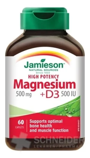 JAMIESON MAGNESIUM 500 mg MIT VITAMIN D3 500 IE