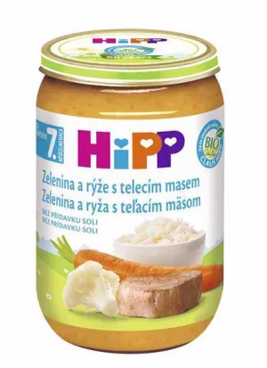 HiPP Beilage Gemüse, Kalbfleisch und Reis
