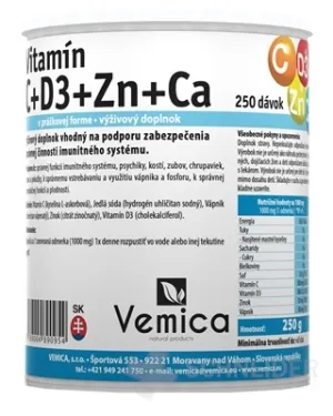 Uvemica Vitamin C + D3 + Zn + Ca