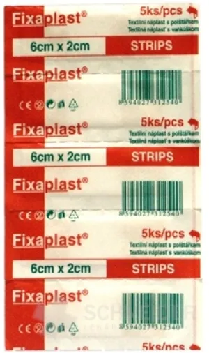 FIXAplast STRIPS Pflaster 6x2 cm