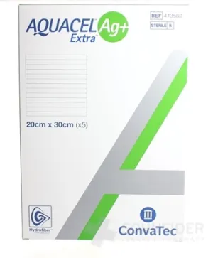 AQUACEL Ag+ Zusätzliche Abdeckung für Wunden