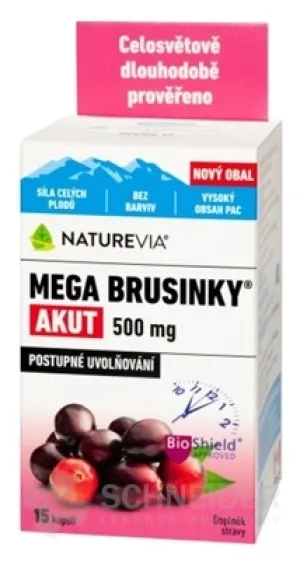 SWISS NATUREVIA MEGA BRUSNICE AKUT 500 mg
