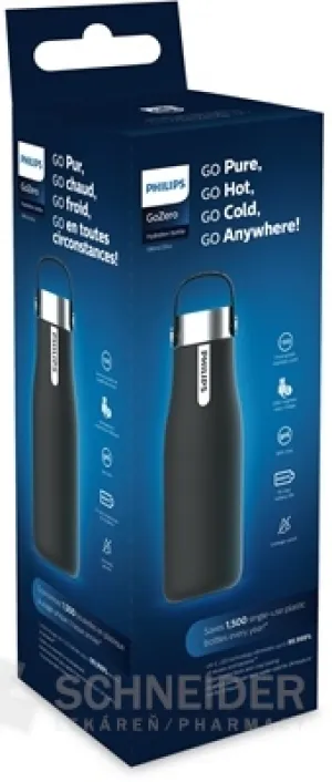 Philips selbstreinigende Flasche GoZero UV AWP2788BK/10