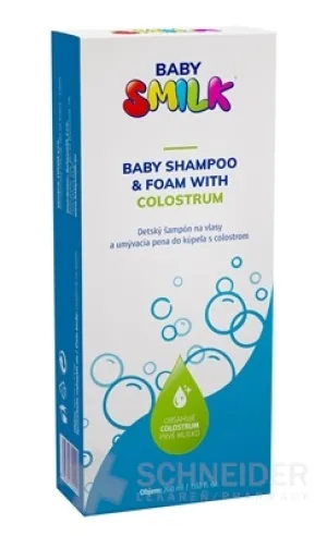 BABYSMILCH-SHAMPOO UND BADESCHAUM MIT KOLOSTRUM