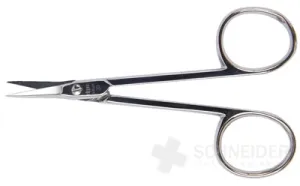 Nippes Lederschere gebogen spitz 9cm 1St