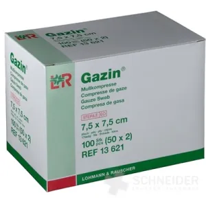 GAZIN GASKOMPRESSEN UNSTERIL 7,5x7,5 cm