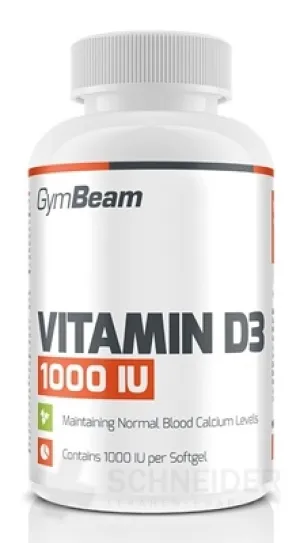 GymBeam Vitamin D3 1000 IE