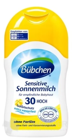 BUBCHEN Bräunungsmilch OF30 SENSITIVE