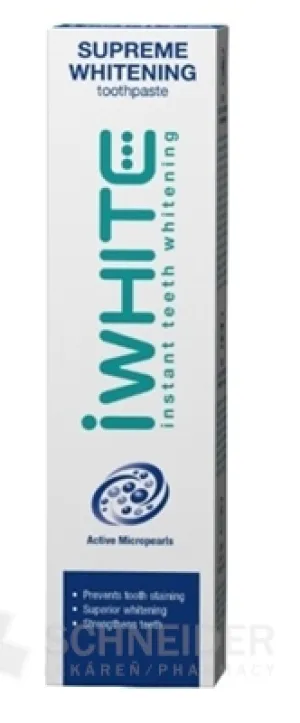 iWHITE SUPREME Whitening Aufhellende Zahnpasta