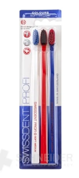 SWISSDENT PROFI Colors Soft-Medium Zahnbürste