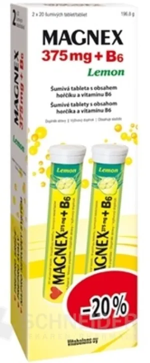 Vitabalans MAGNEX 375 mg + B6 Brausetablette