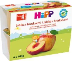 HiPP Beilage BIO 100 % Fruchtäpfel mit Pfirsichen