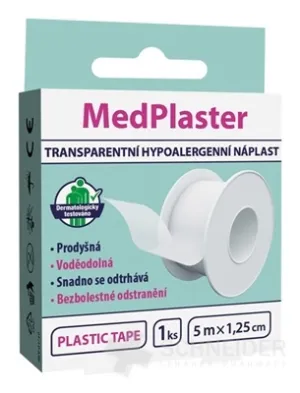 MedPlaster KUNSTSTOFFBAND – TRANSPARENTES Flicken