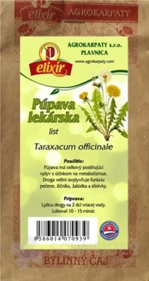 AGROCARPATY LÖWENZAHN-MEDIZIN-Blatt