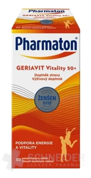 Pharmaton GERIAVIT Vitality 50+, 30 Tabl.