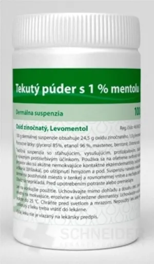 Flüssiges Pulver mit 1 % Menthol